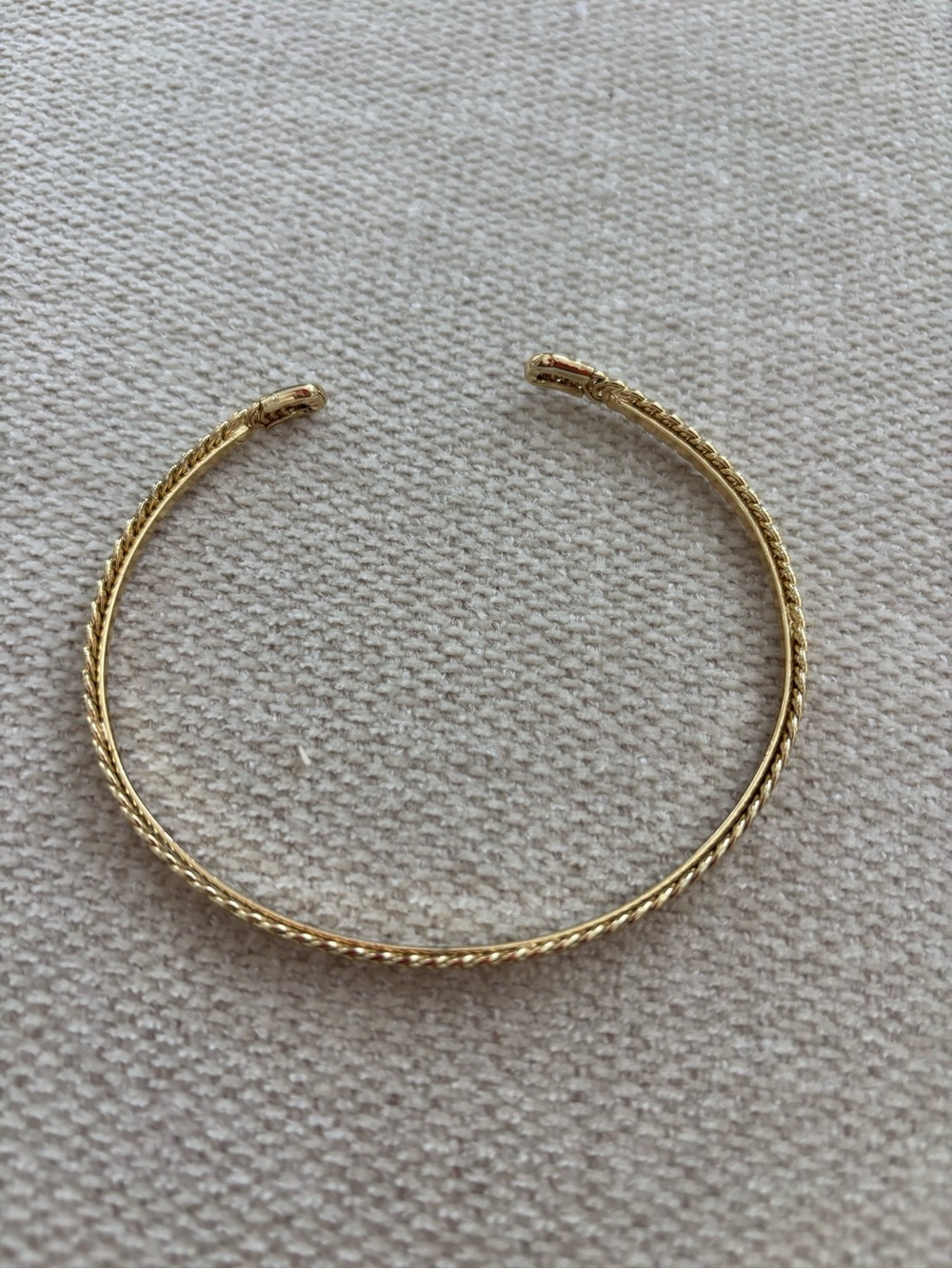 Trendy boutique Gold Twisted Open Cuff Arm Band